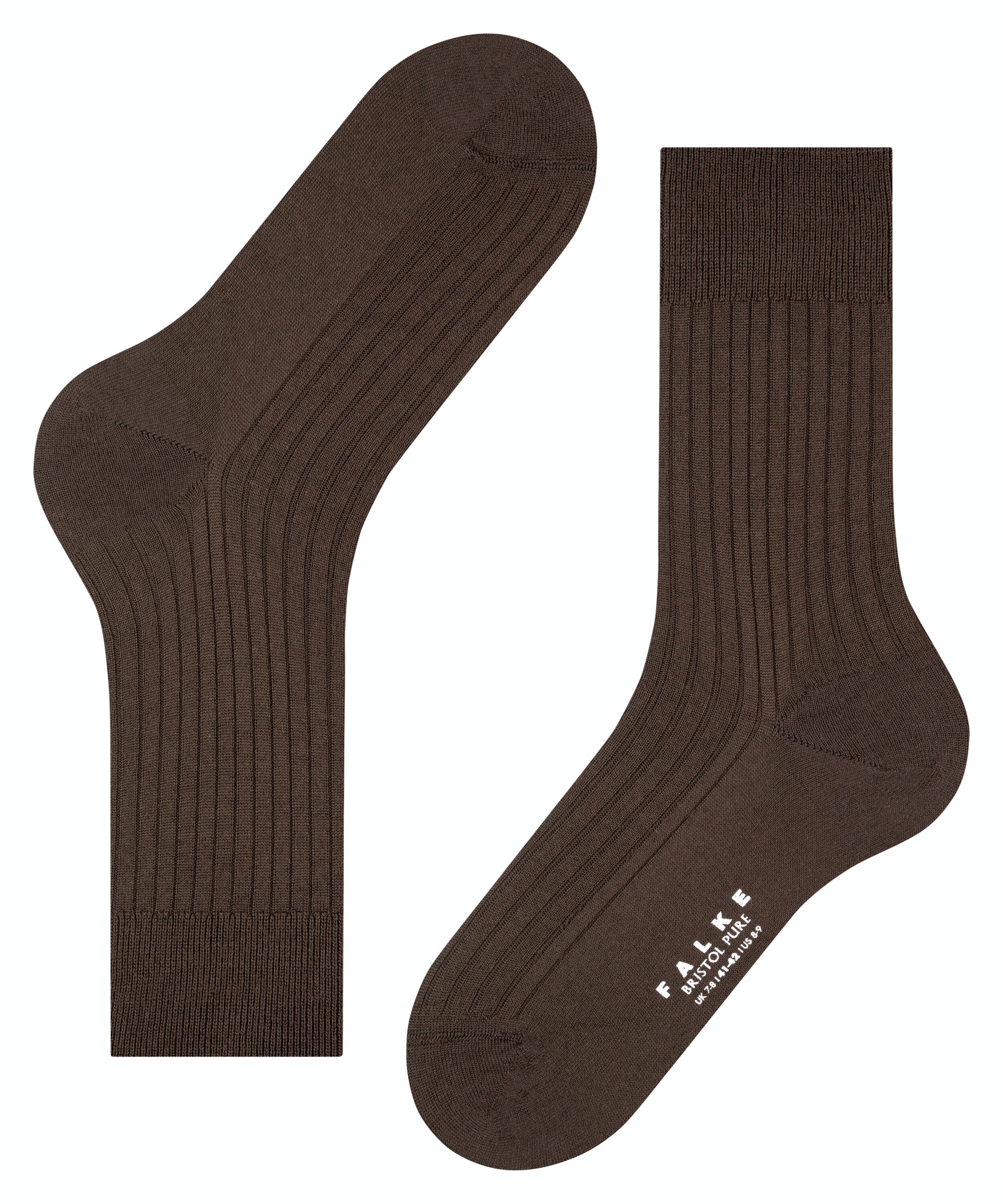 FALKE Bristol Pure Heren herensokken, bruin (brown)