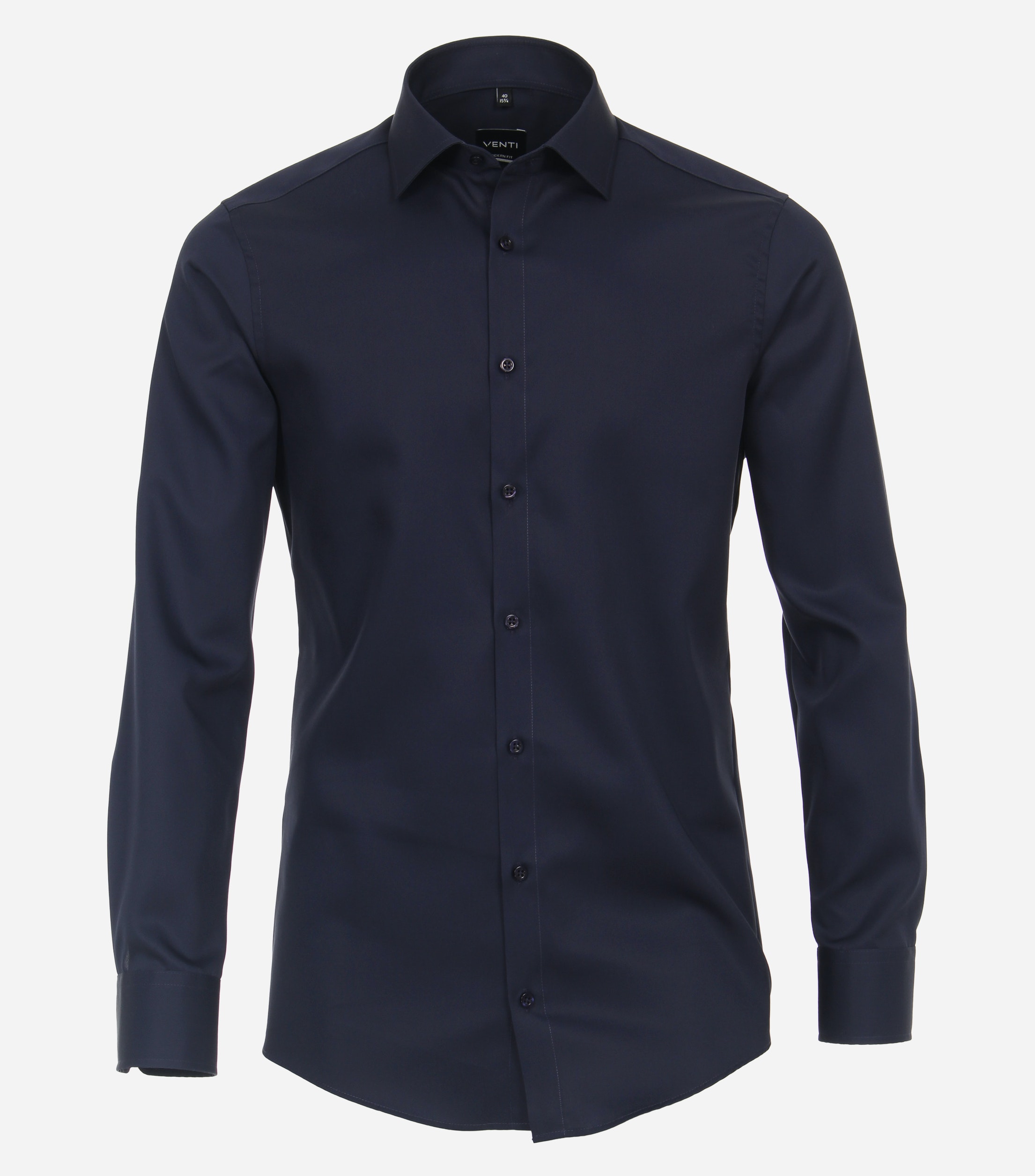VENTI modern fit overhemd, mouwlengte 72 cm, twill, blauw