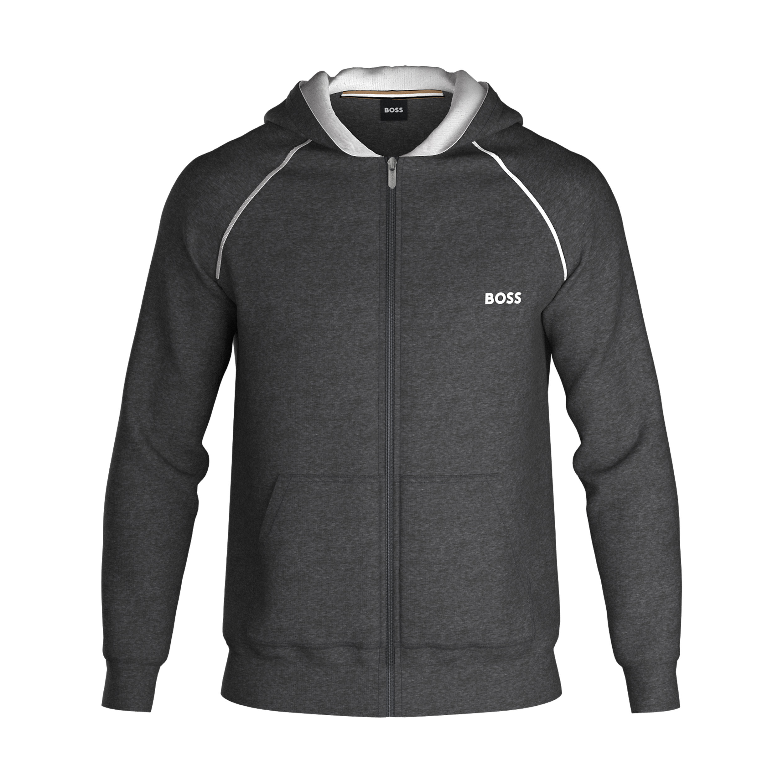 BOSS Mix&Match Jacket, heren lounge vest, donkergijs