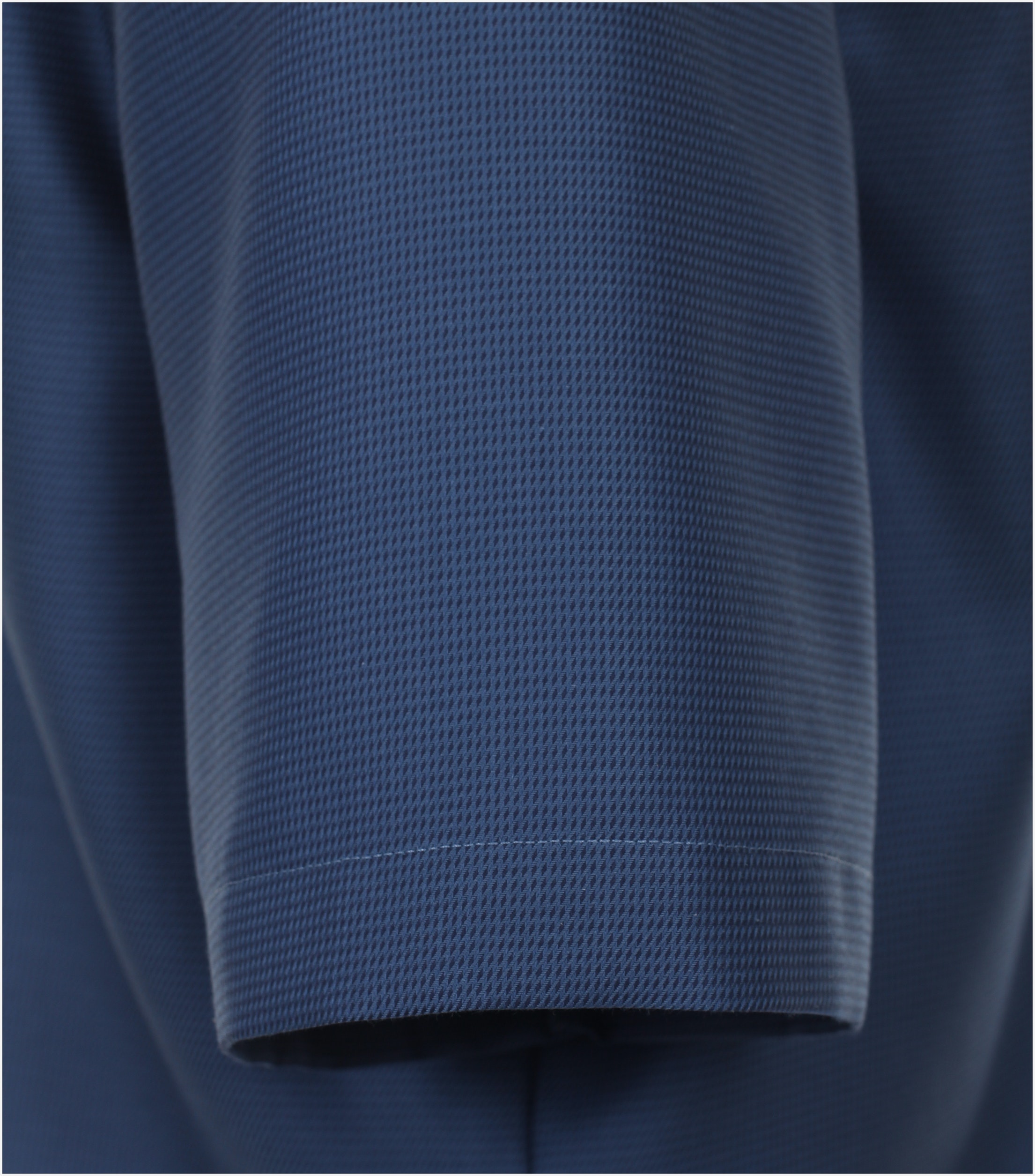 VENTI modern fit overhemd, korte mouw, dobby, blauw