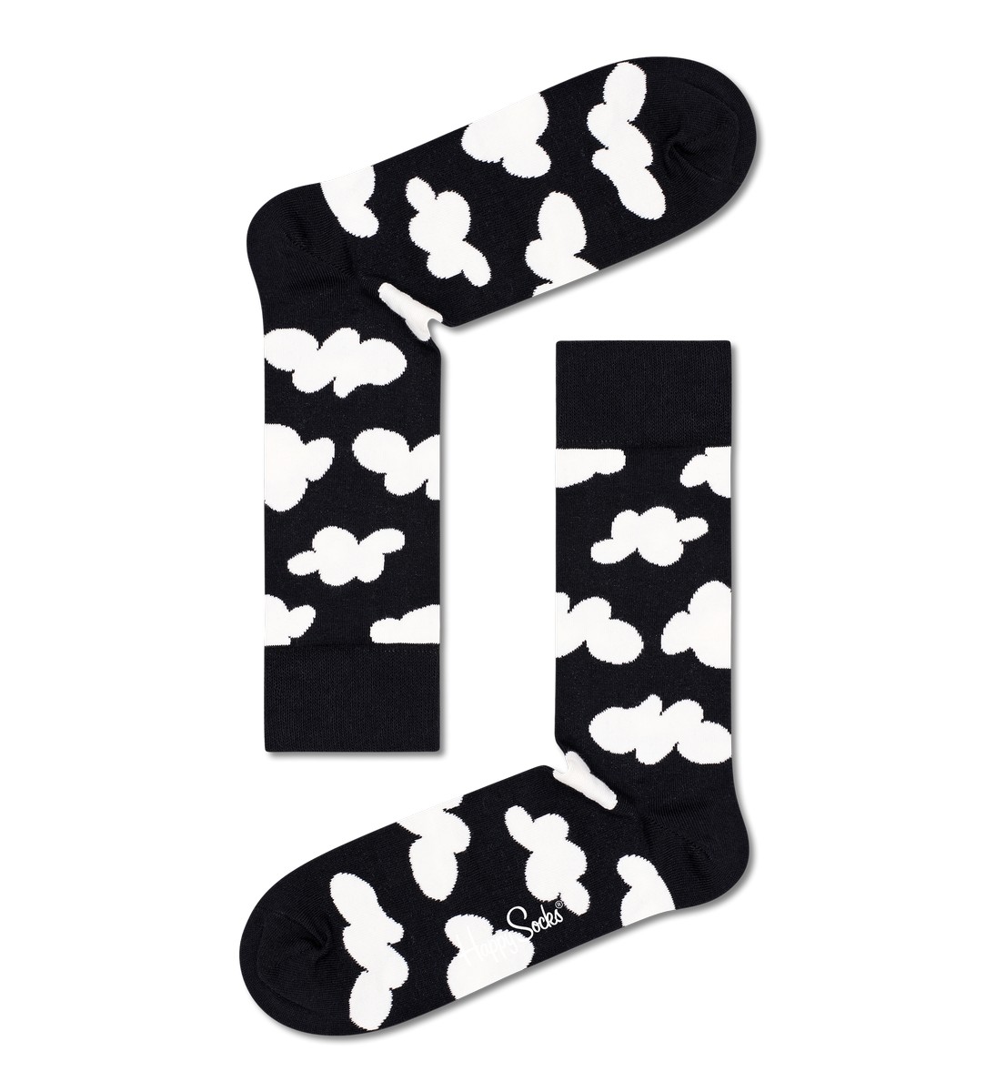 Happy Socks Black And White Socks Gift Set (4-pack), unisex sokken in cadeauverpakking