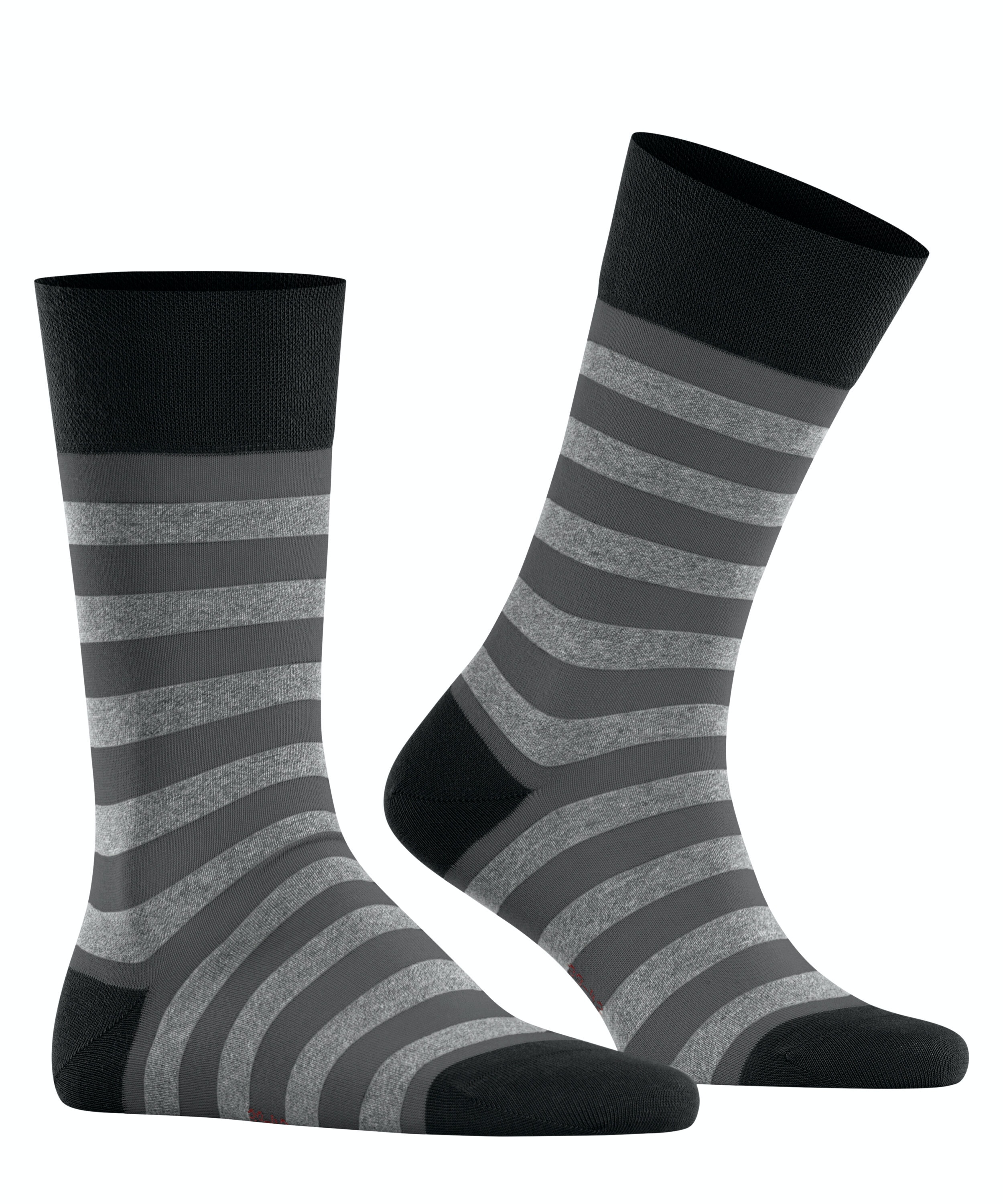 FALKE Sensitive Mapped Line herensokken, zwart (black)