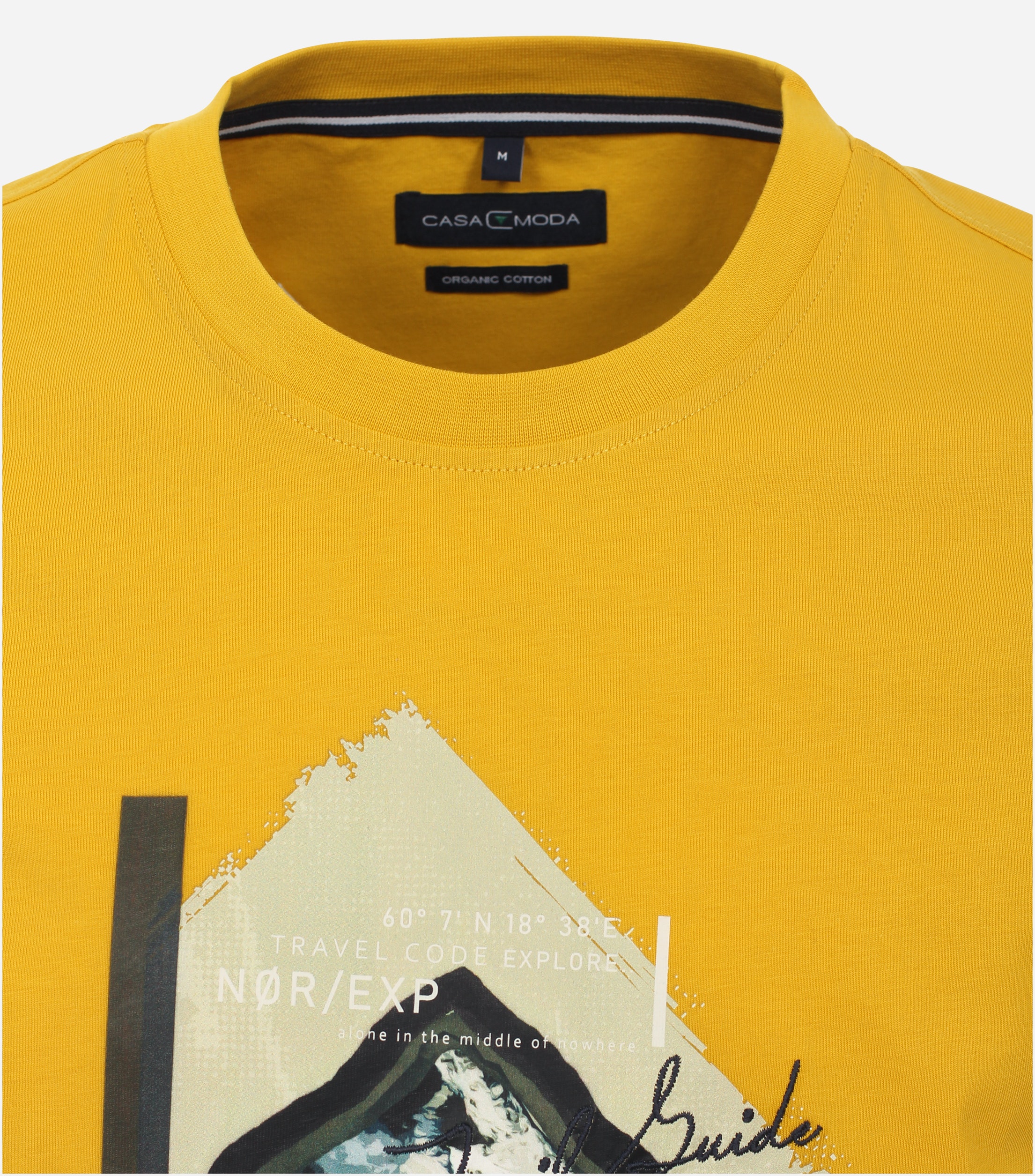 CASA MODA comfort fit heren T-shirt, geel