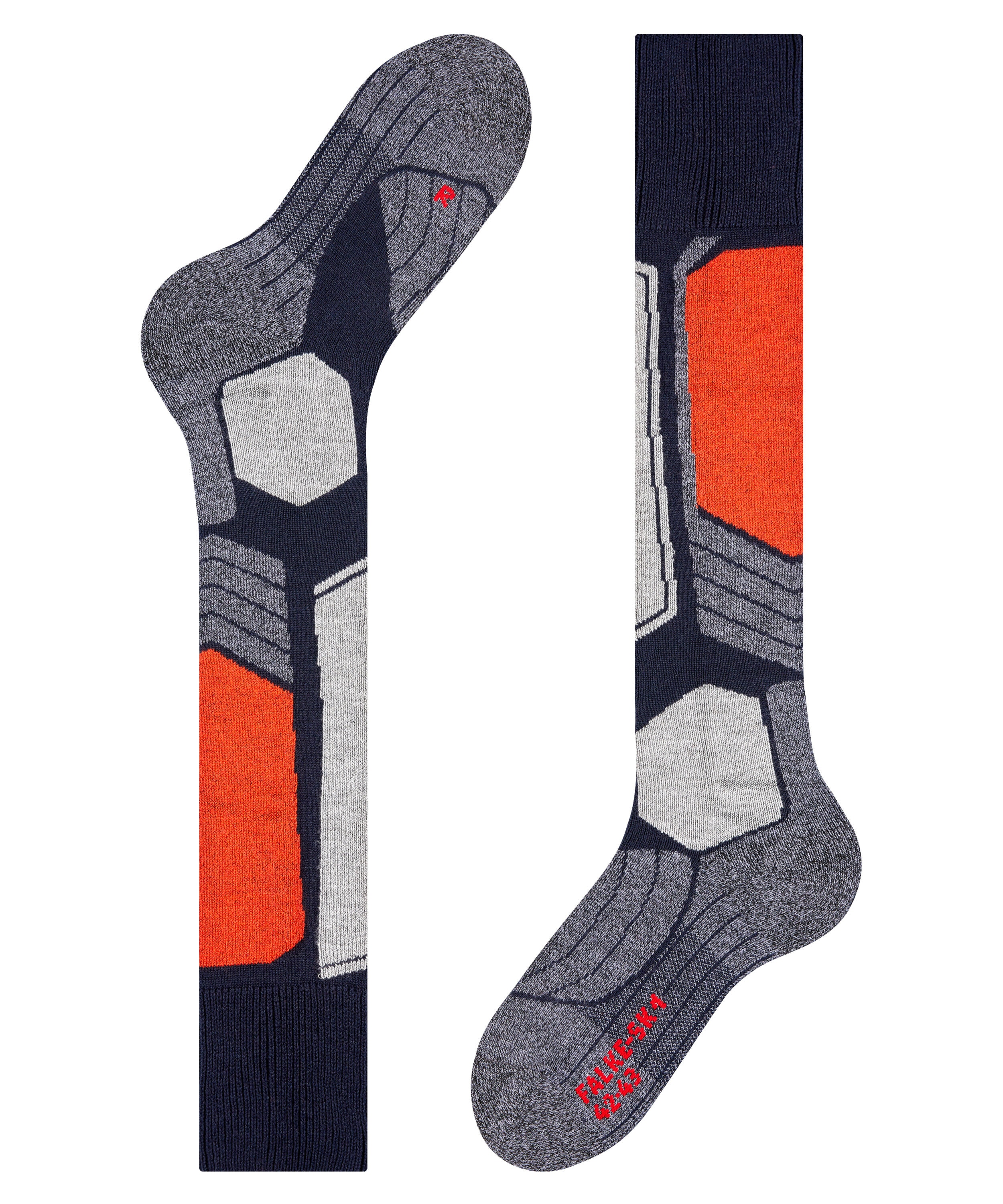 FALKE SK1 Comfort heren skiing kniekousen, marine blauw (marine)