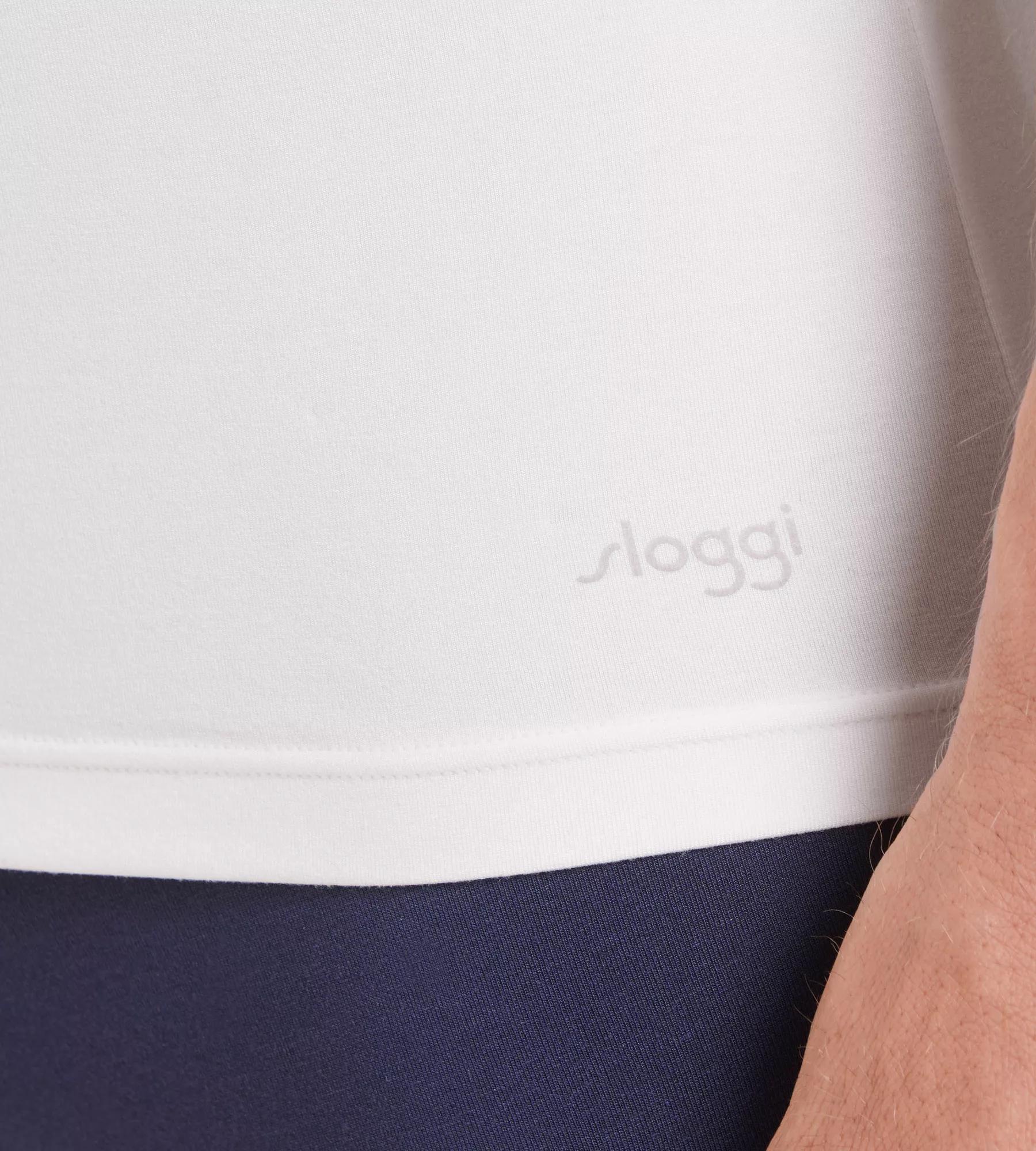 sloggi men EVER Soft O-Neck, heren T-shirt met een O-hals (1-pack), wit