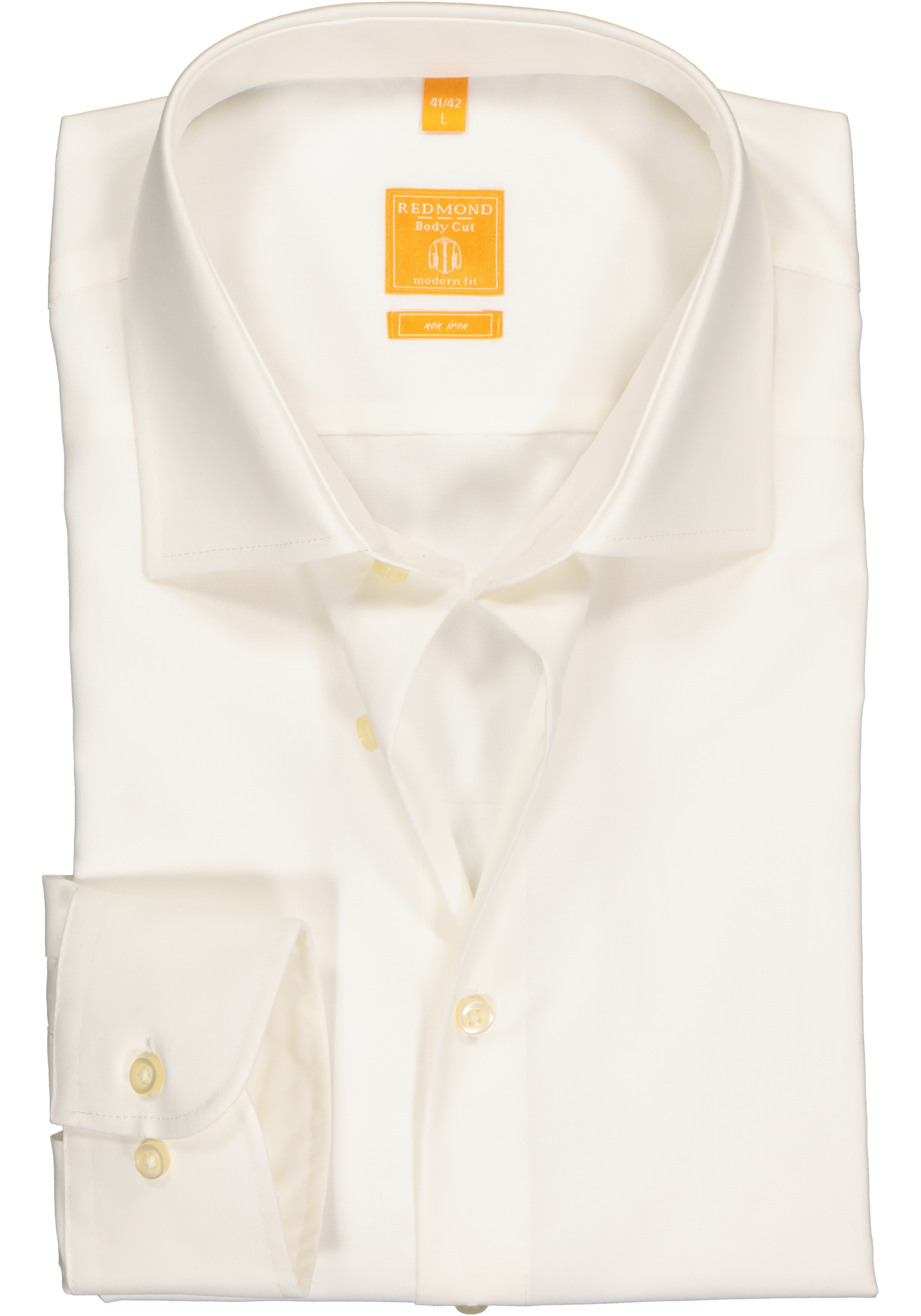 Redmond modern fit overhemd, beige    