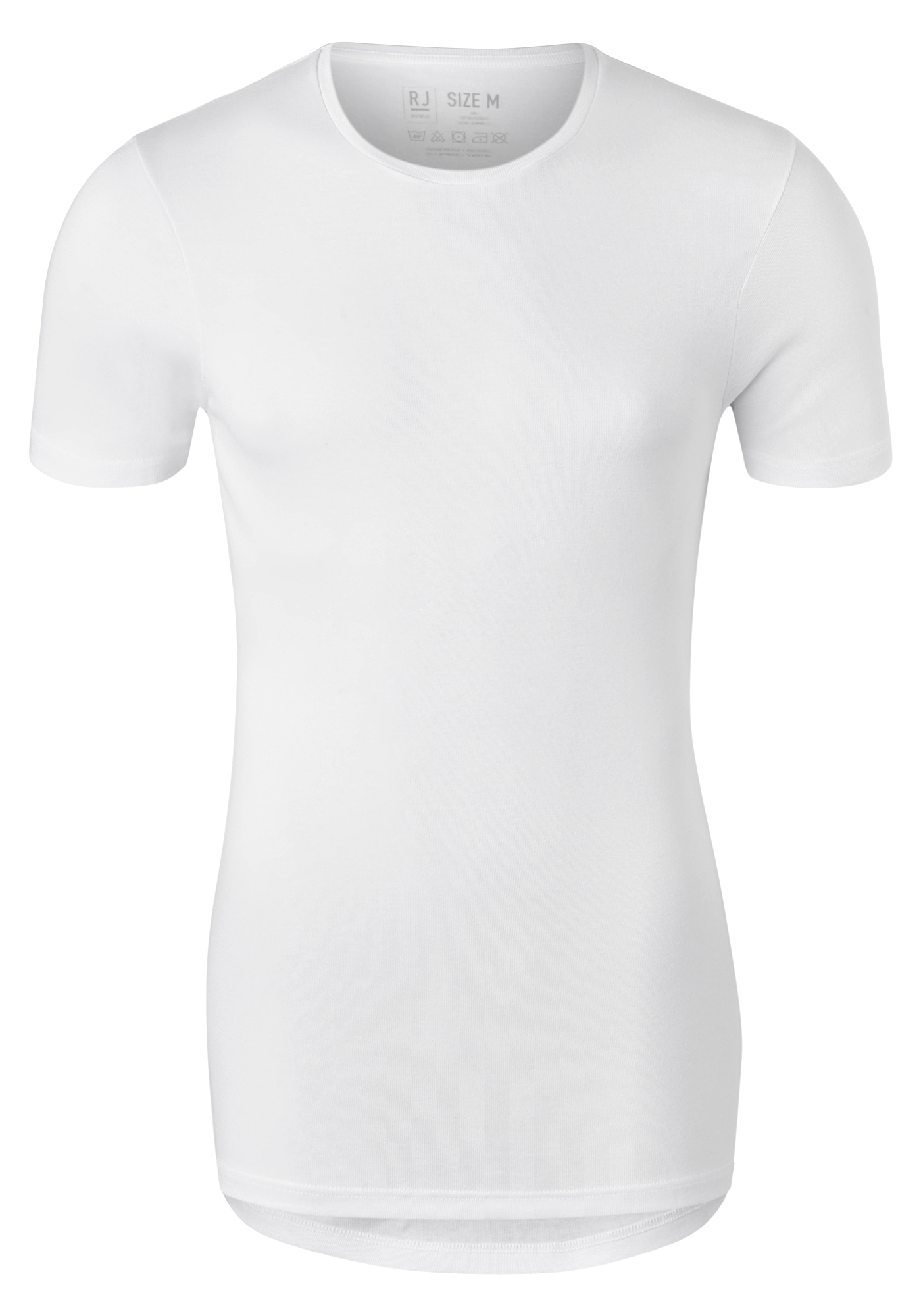 RJ Bodywear Everyday Groningen T-shirts (2-pack), heren rib T-shirts O-hals, wit