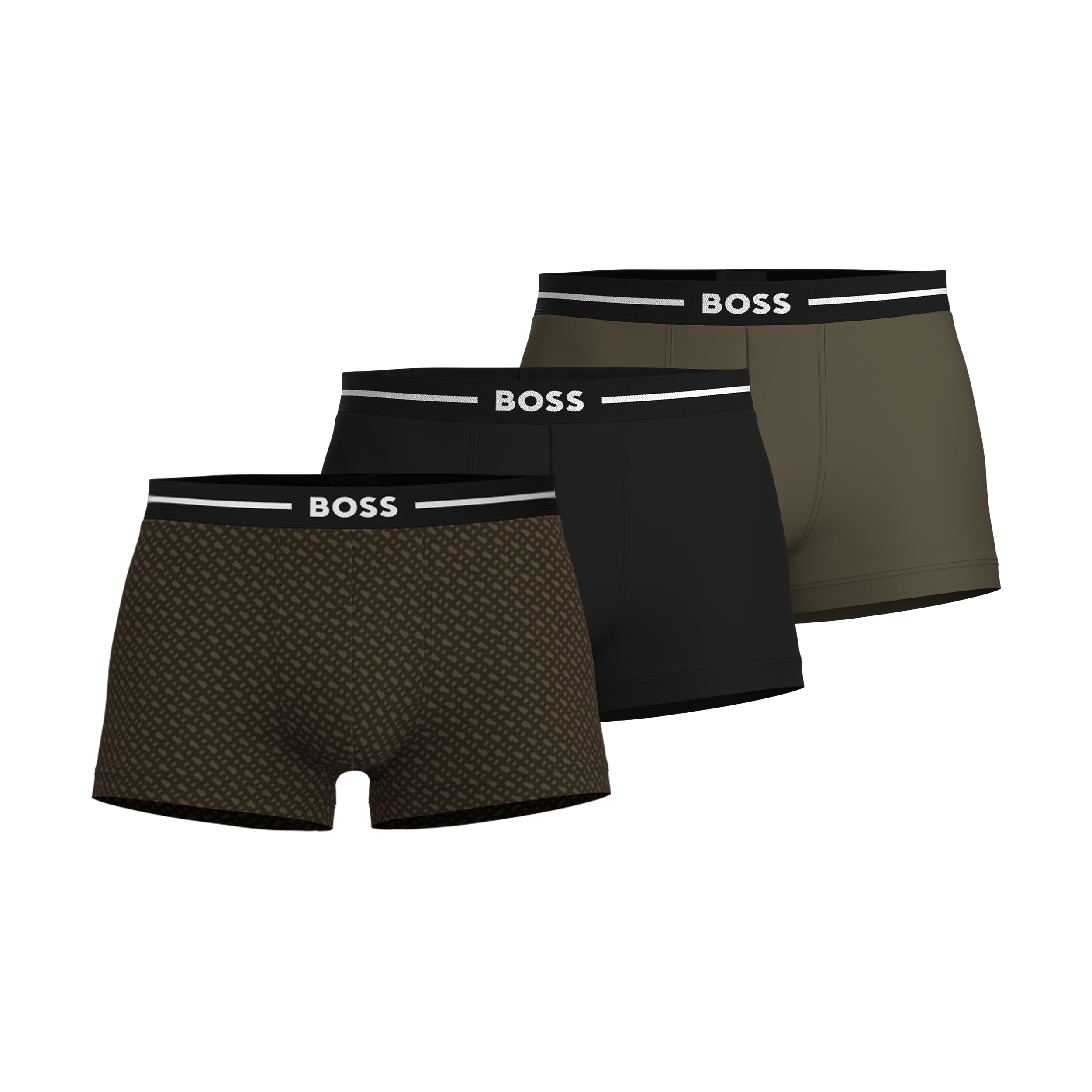 HUGO BOSS Bold trunks (3-pack), heren boxers kort, multicolor