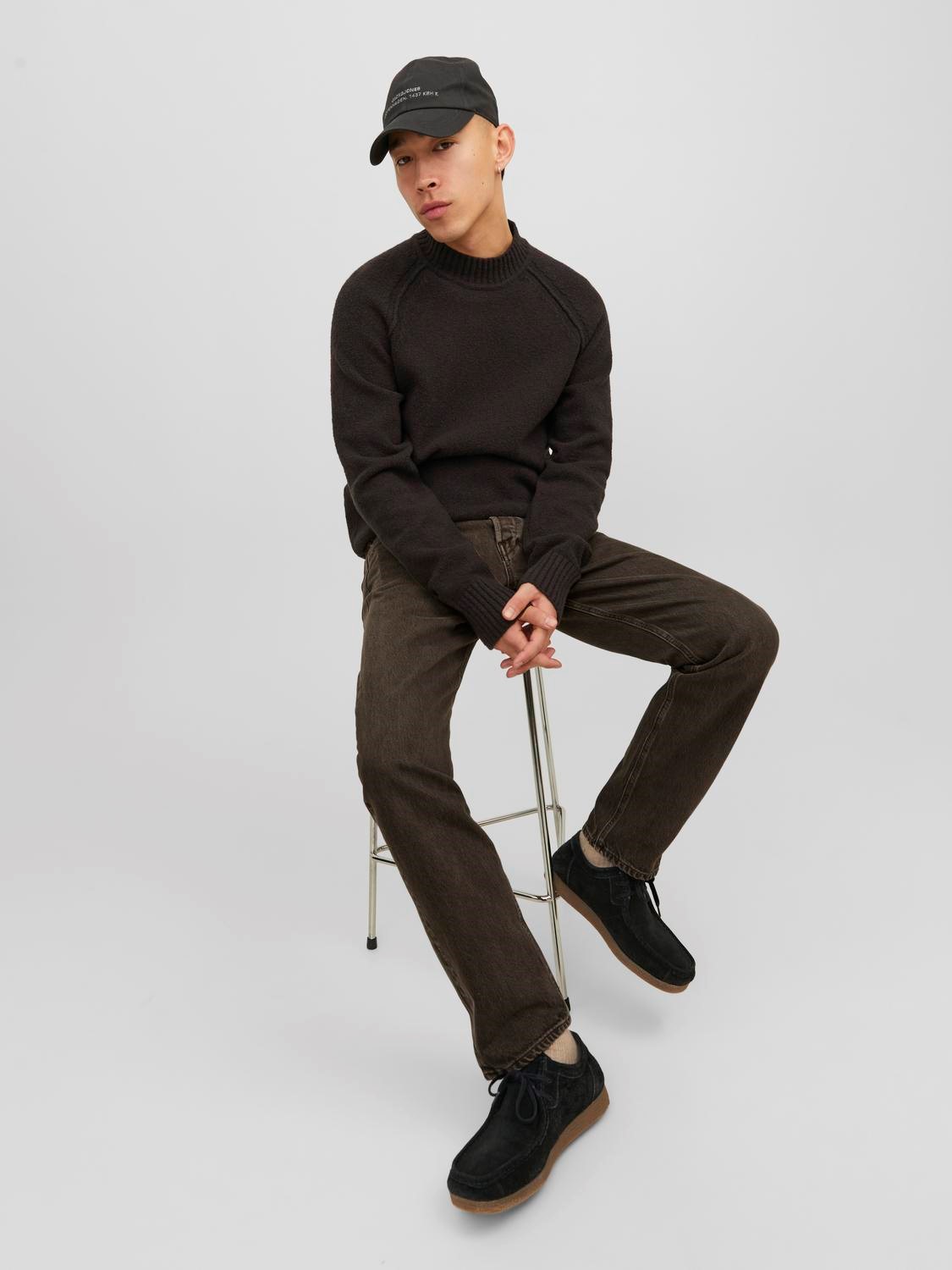 JACK & JONES Chris Cooper loose fit, heren jeans, chocoladebruin