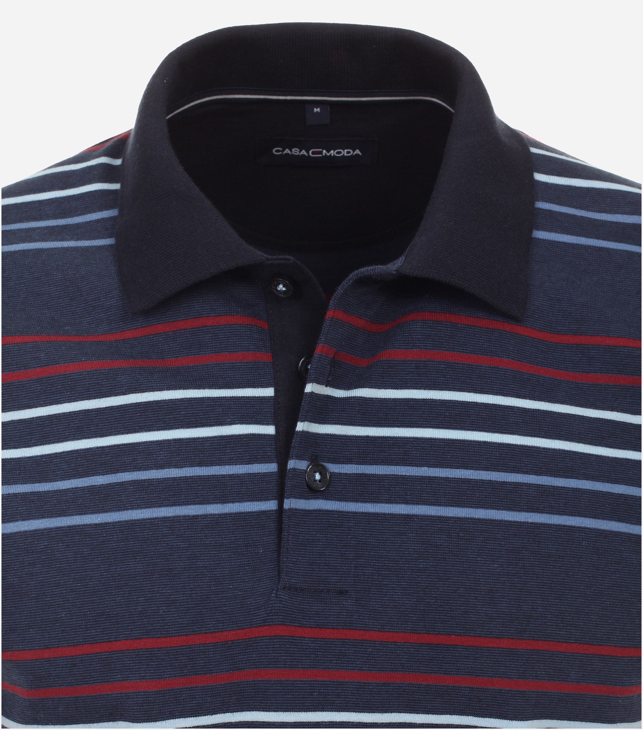 CASA MODA comfort fit heren polo, blauw