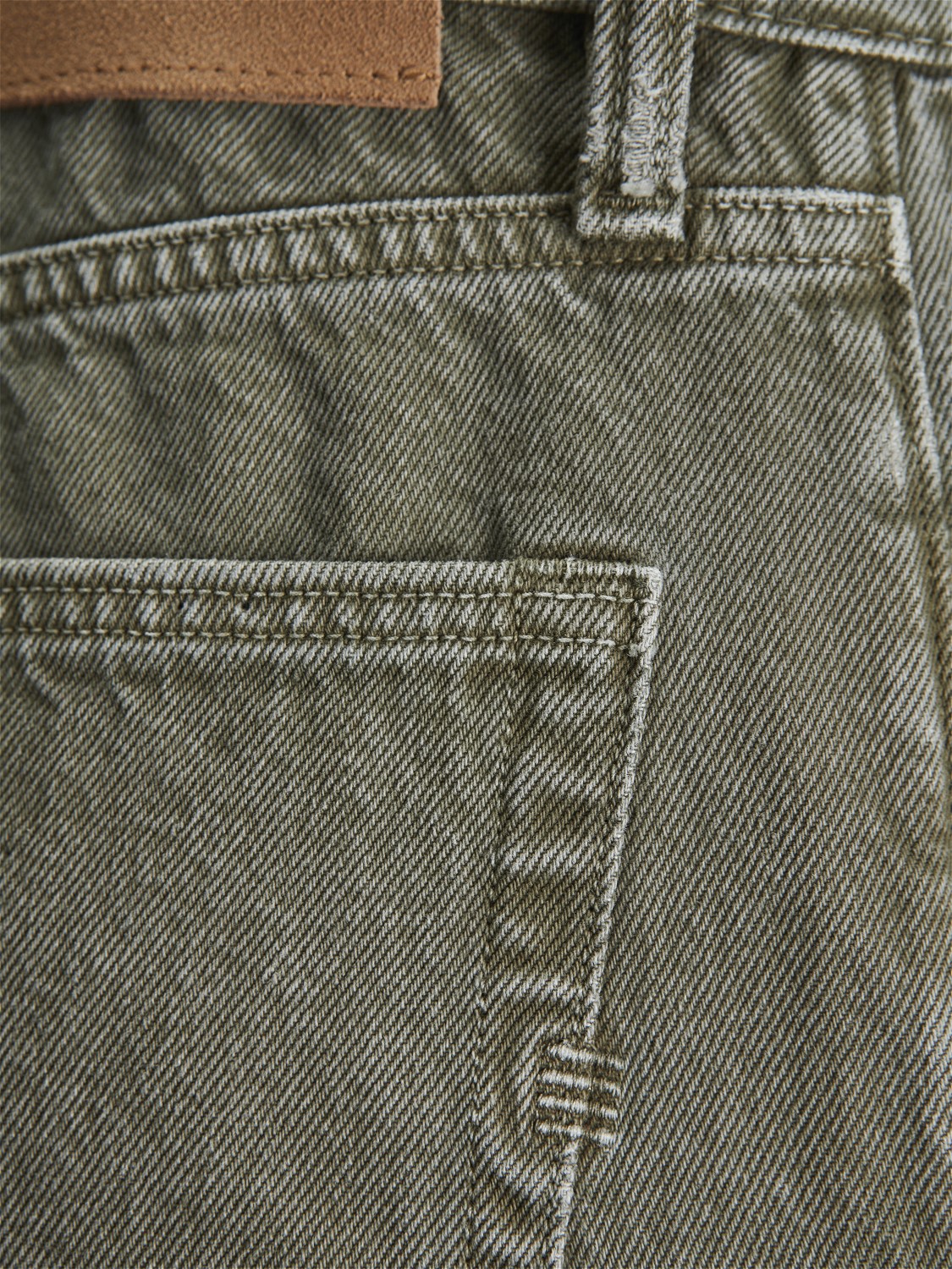 JACK & JONES Chris Cooper loose fit, heren jeans, olijfgroen