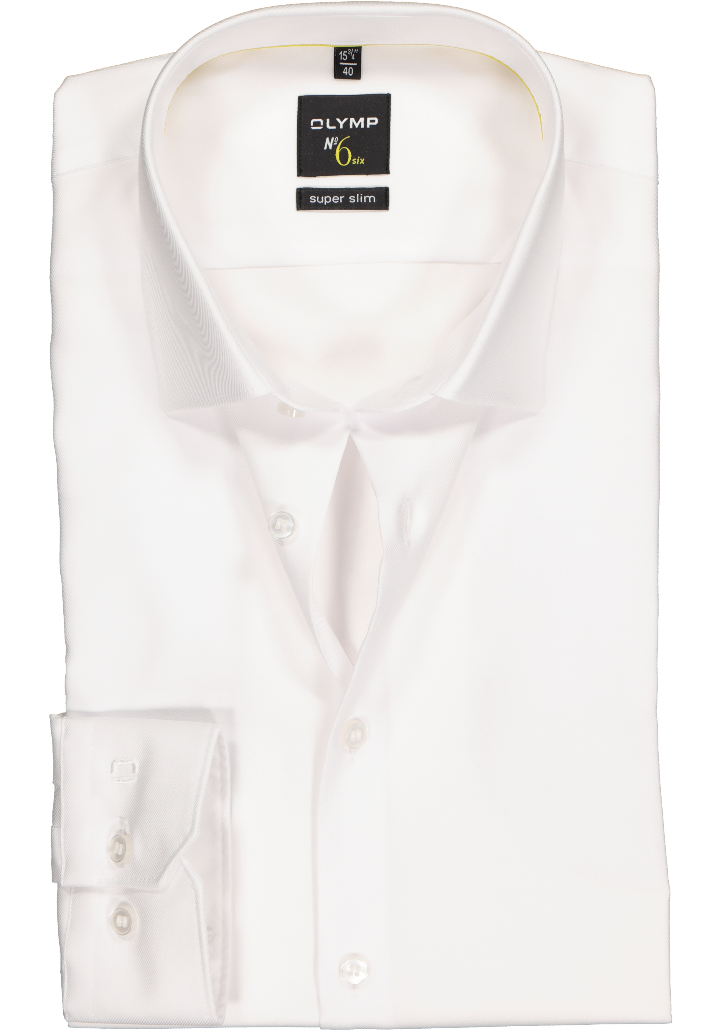 OLYMP No. Six super slim fit overhemd, wit twill