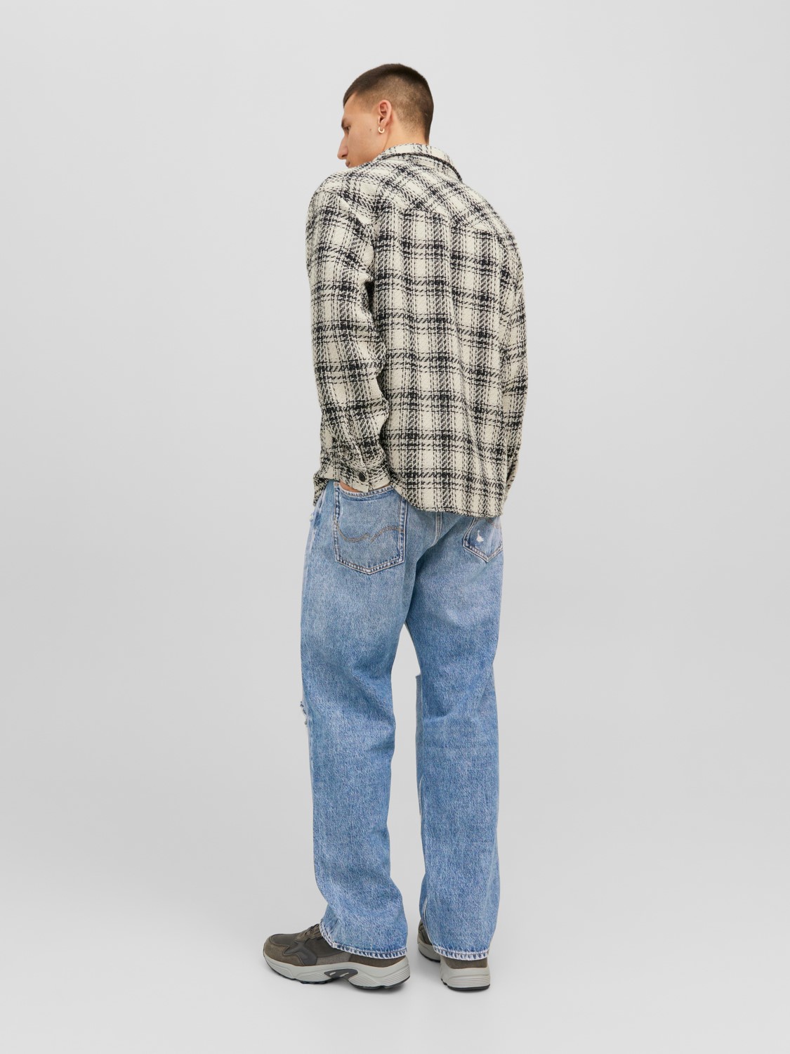 JACK & JONES Alex Original loose fit, heren jeans, denimblauw
