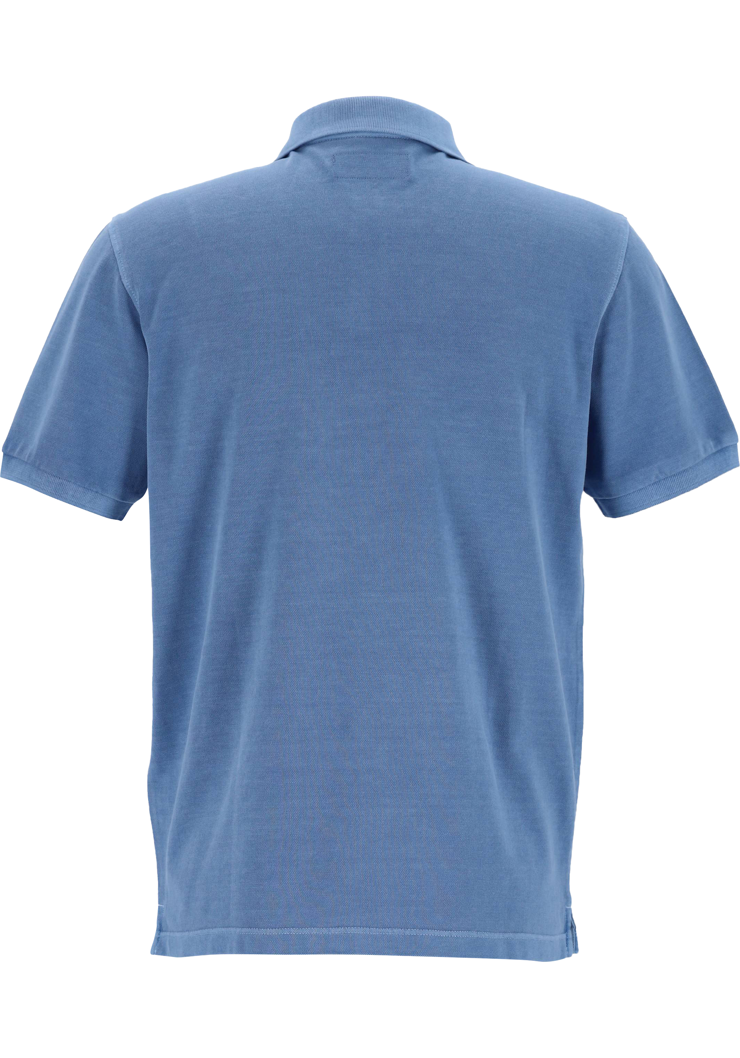 Marc O'Polo regular fit polo, heren poloshirt korte mouw, middenblauw