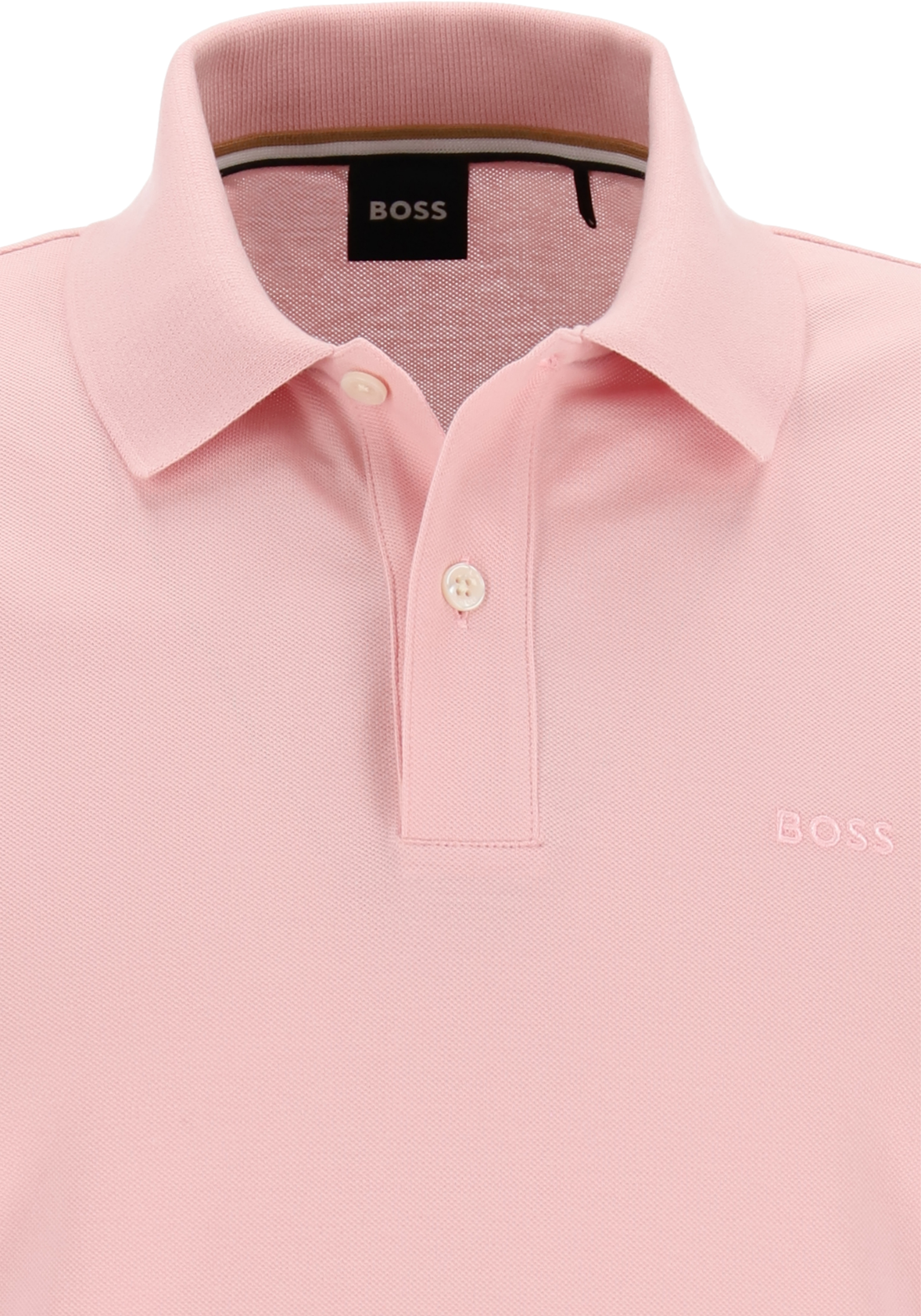 BOSS Pallas regular fit polo, pique, lichtroze