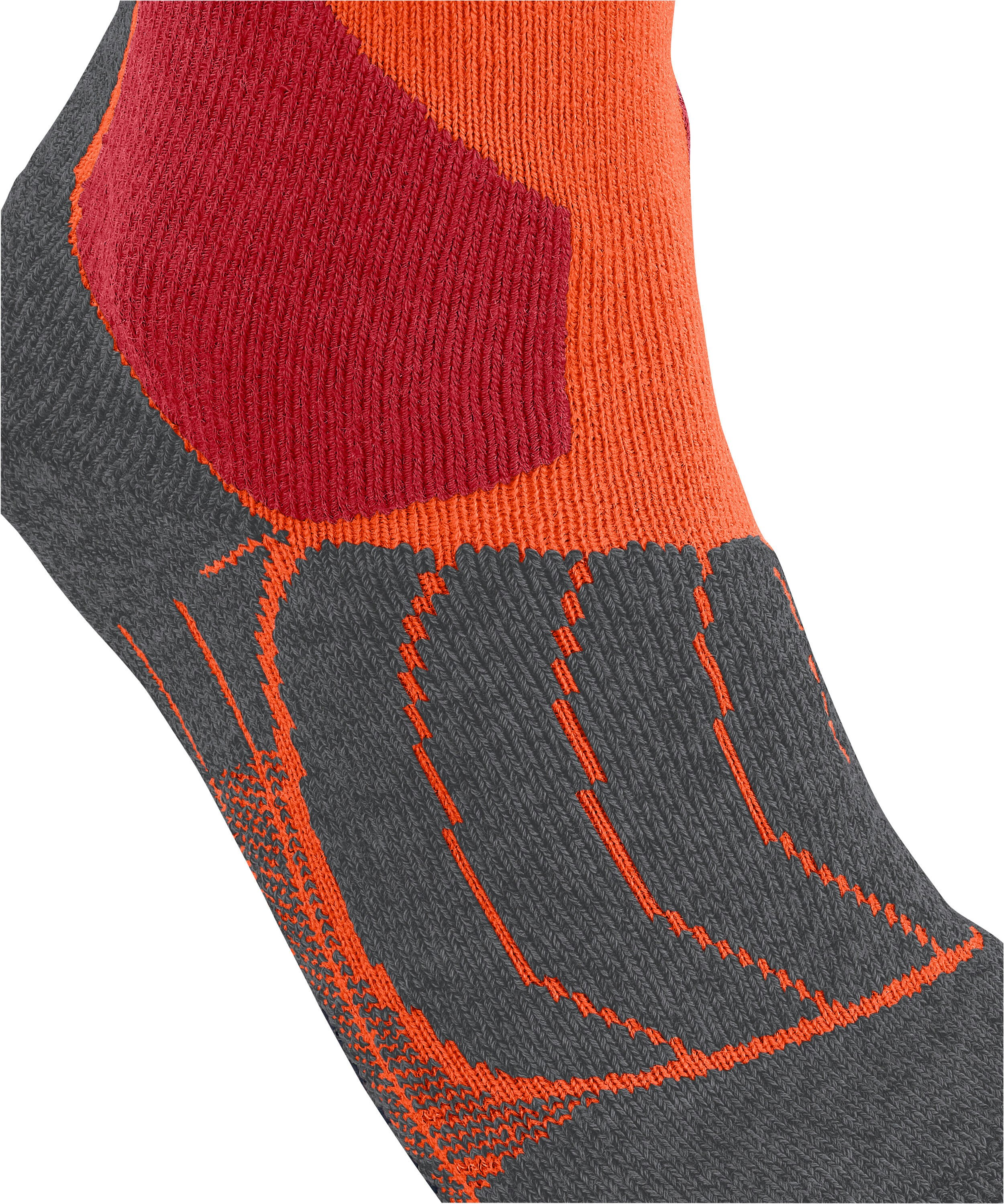 FALKE SK1 Comfort heren skiing kniekousen, grijs (flash orange)