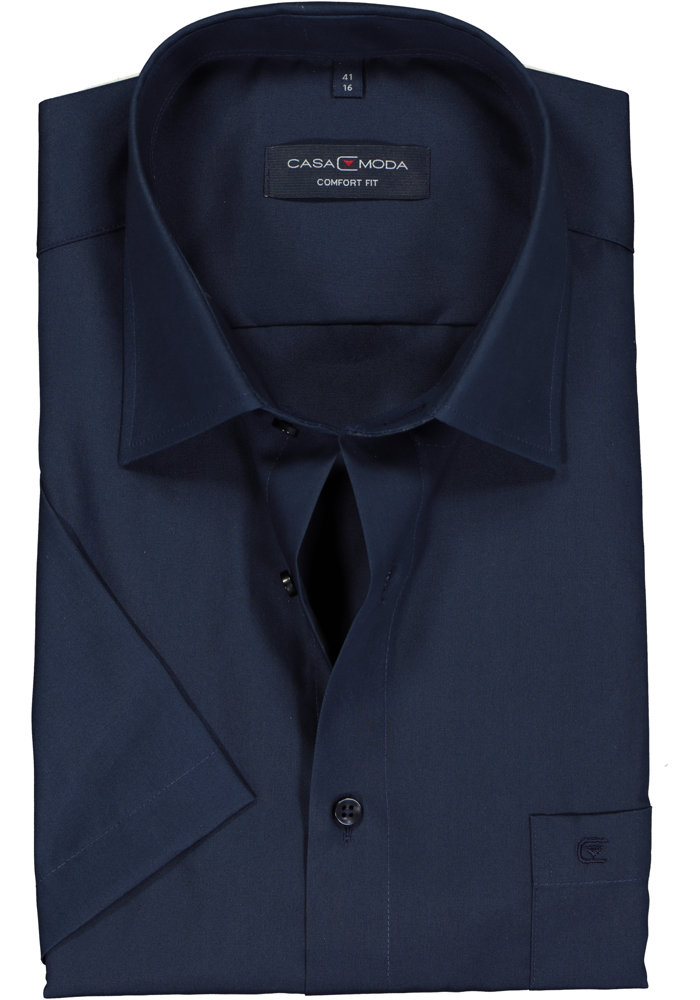CASA MODA comfort fit overhemd, korte mouw, donkerblauw