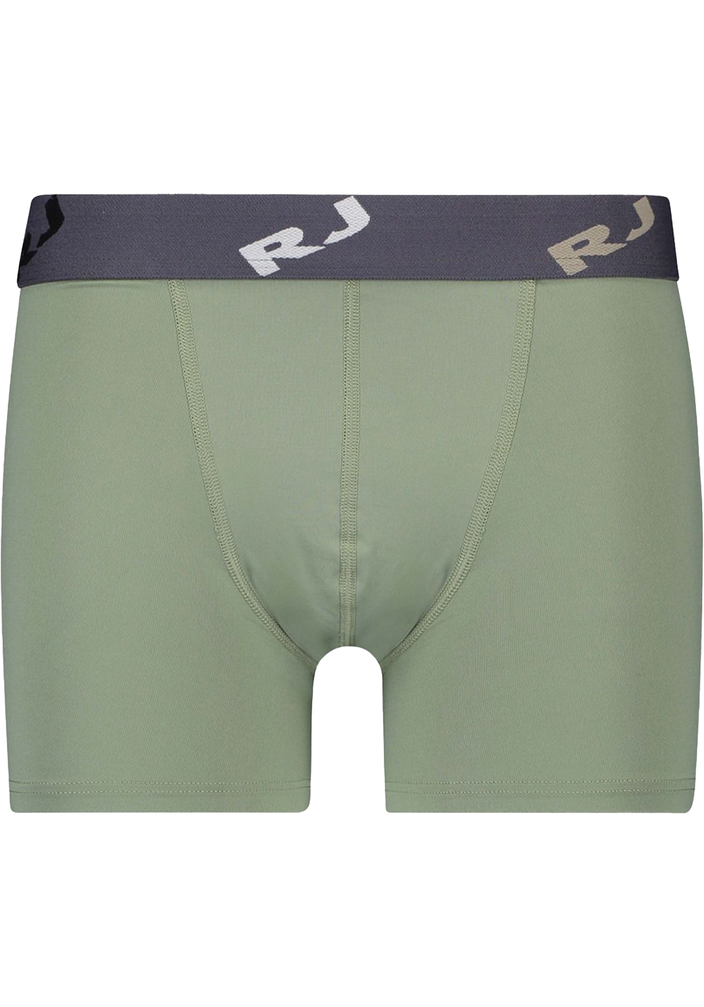 RJ Bodywear Pure Color boxer (1-pack), heren boxer lang, olijf
