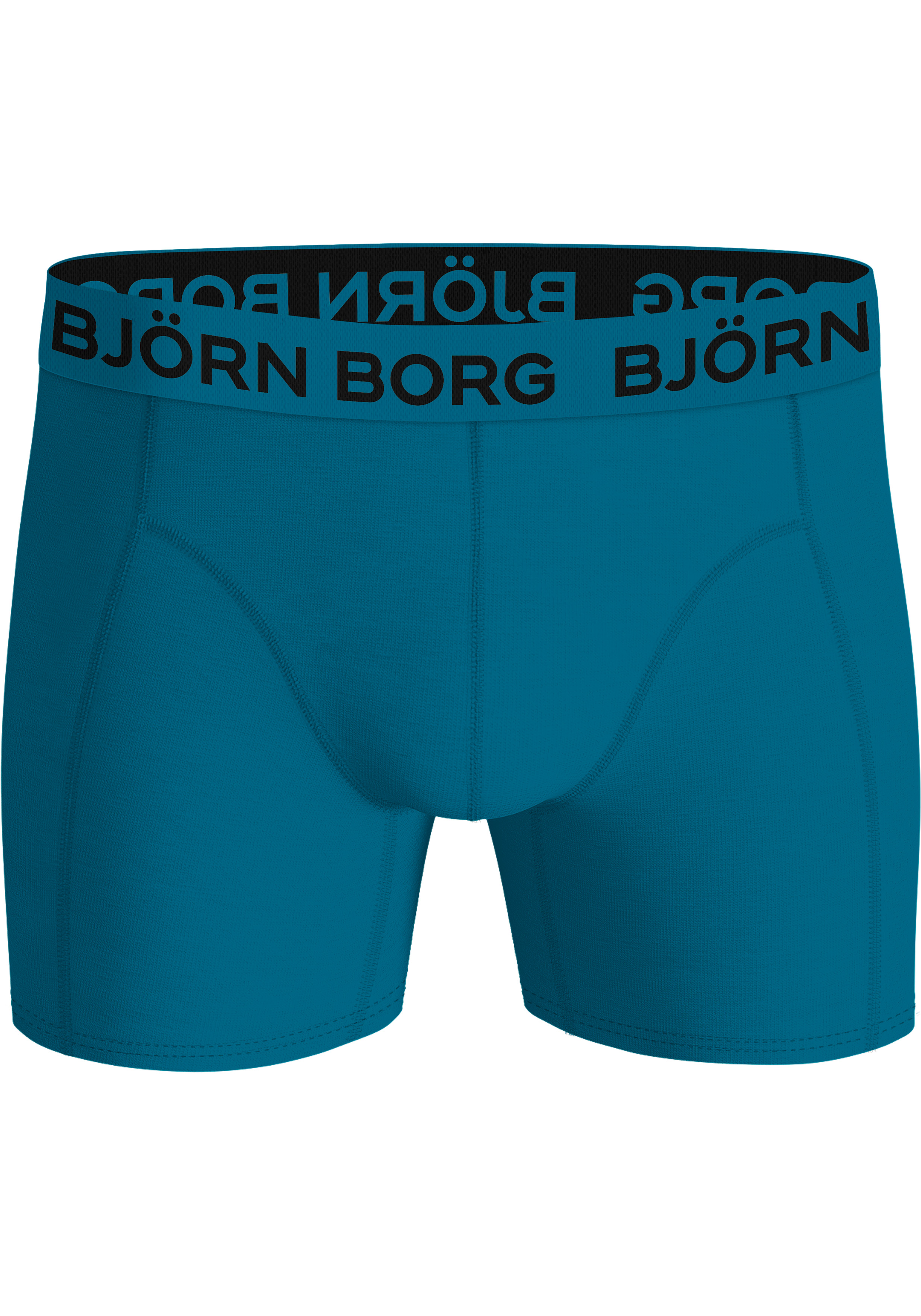Bjorn Borg Cotton Stretch boxers, heren boxers normale lengte (3-pack), 3 tinten petrol blauw-groen