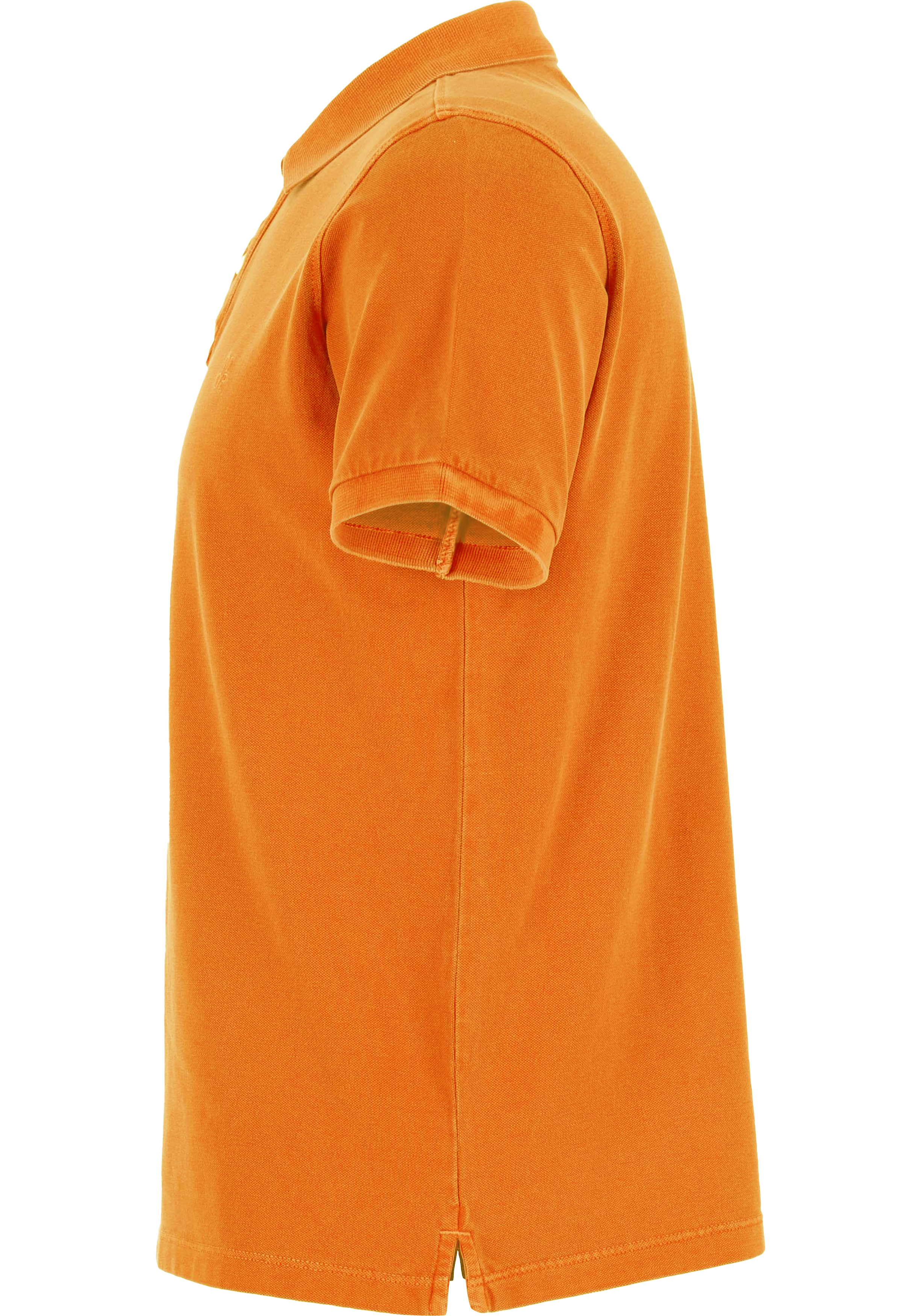 Marc O'Polo regular fit polo, heren poloshirt korte mouw, oranje