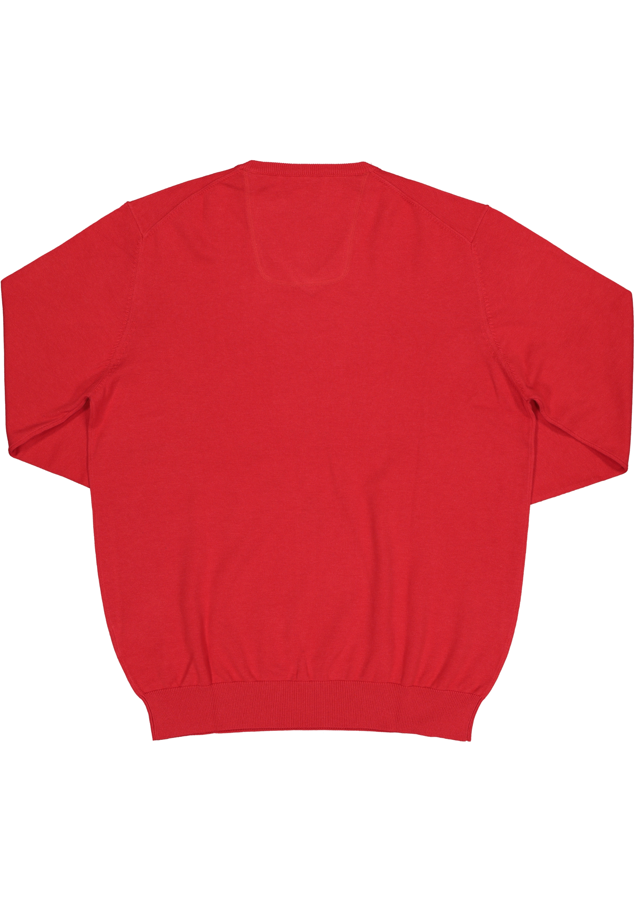 Casa Moda heren trui katoen V-hals, rood