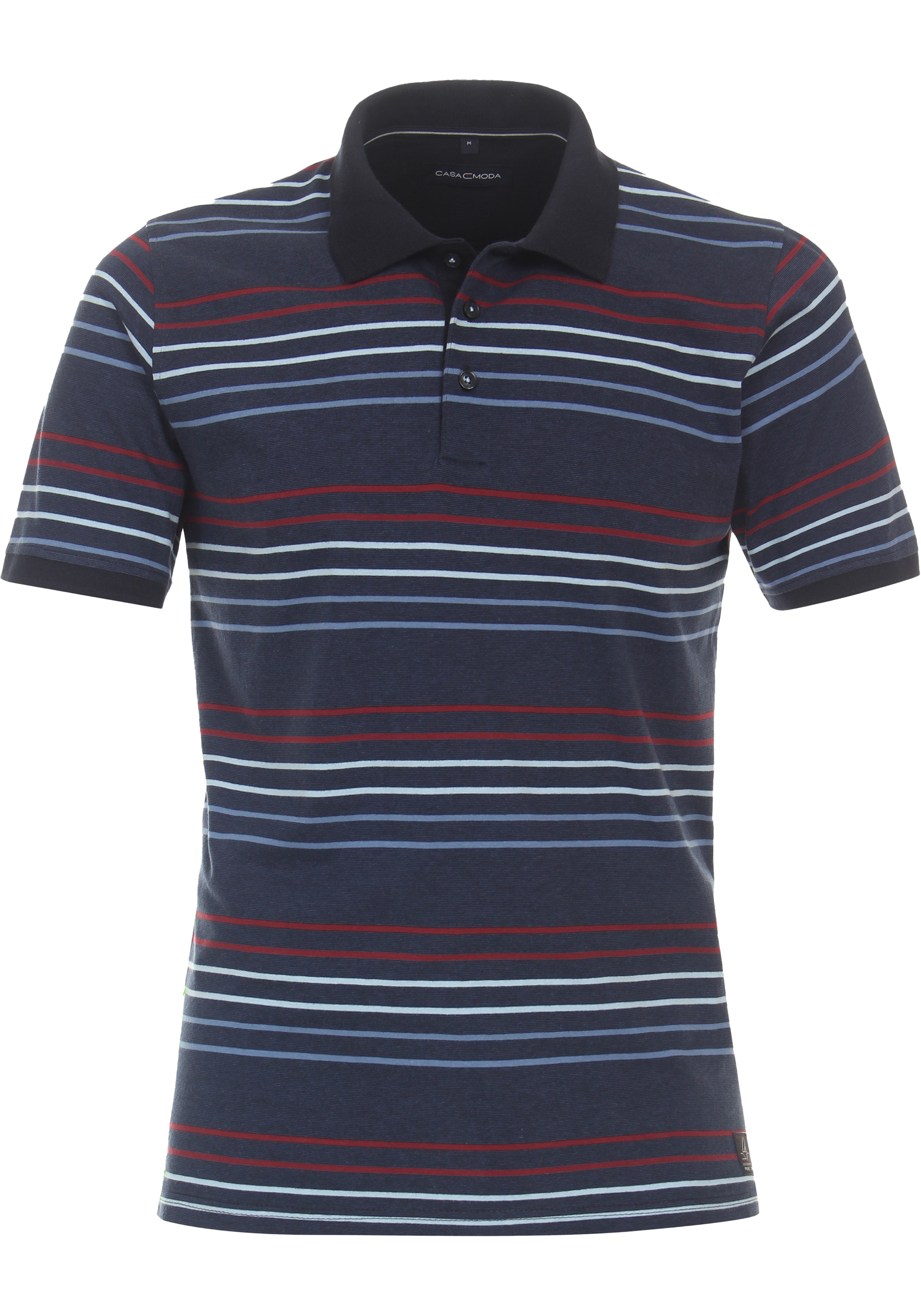 CASA MODA comfort fit heren polo, blauw