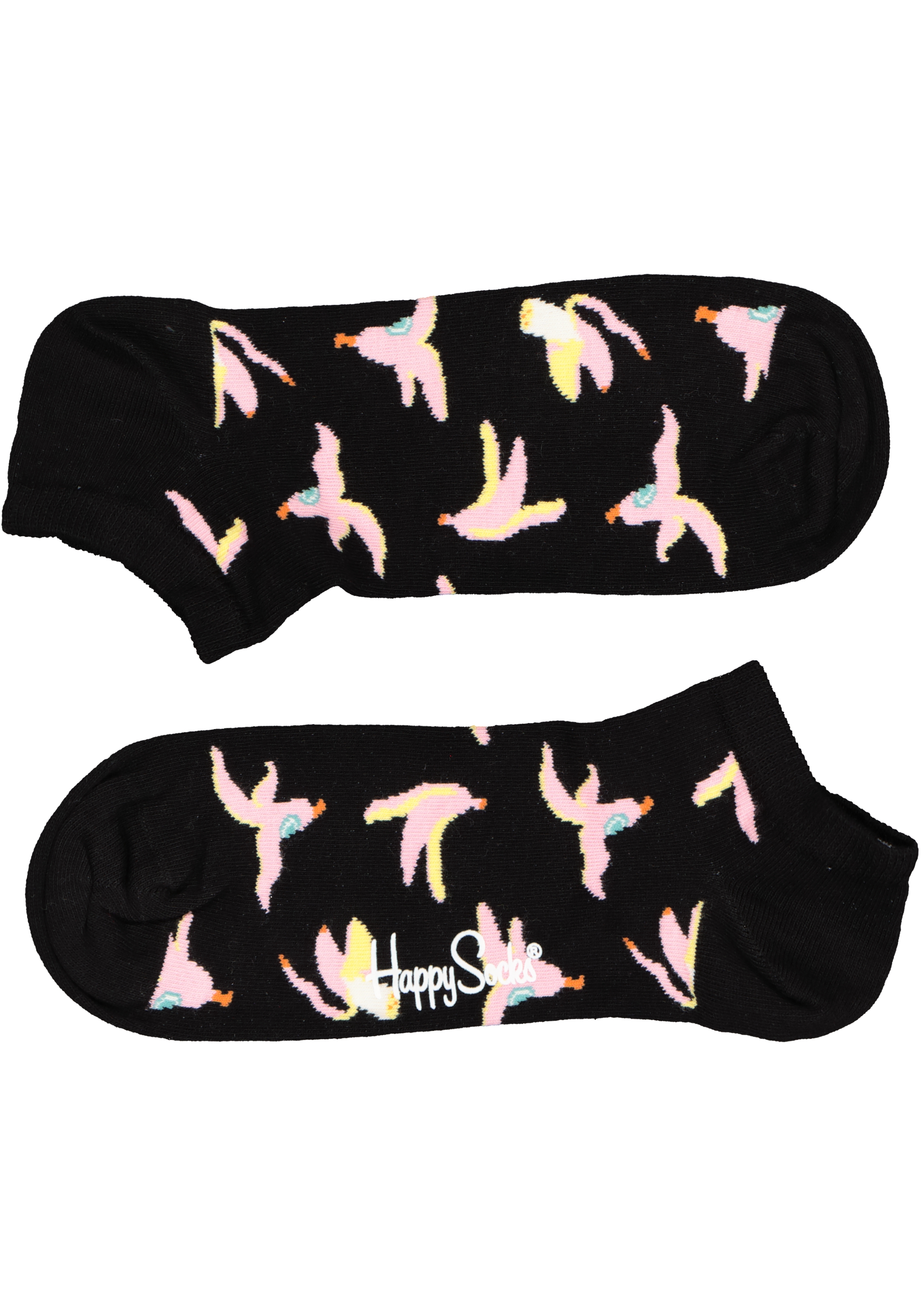 Happy Socks Banana Break Low Sock, korte sok met bananen