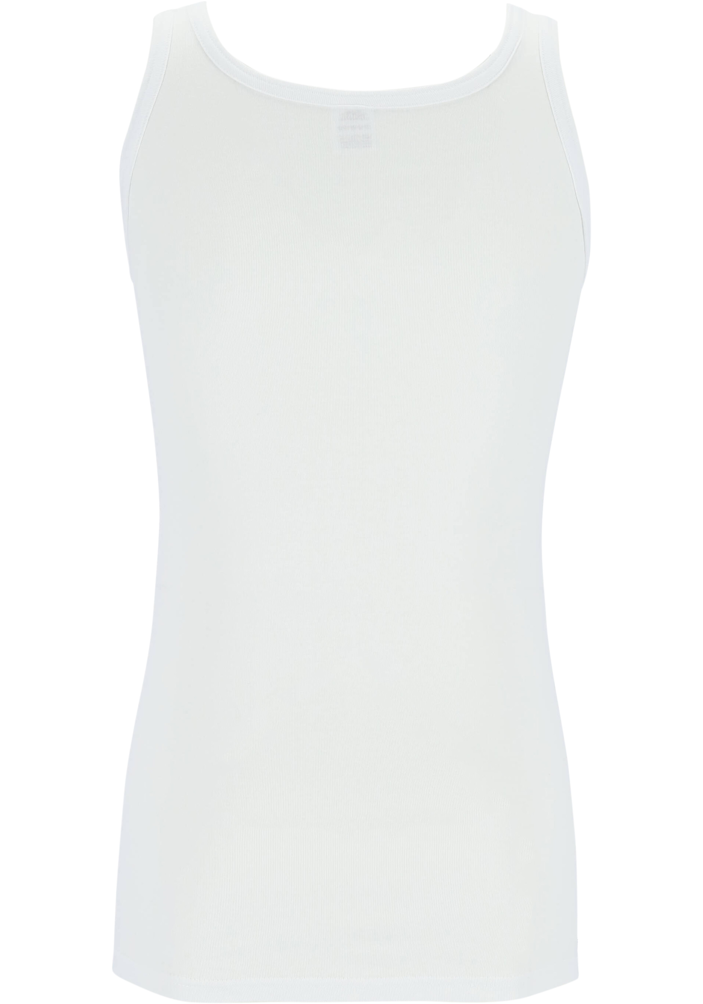 Ceceba heren singlets fijnrib regular fit (2-pack), wit