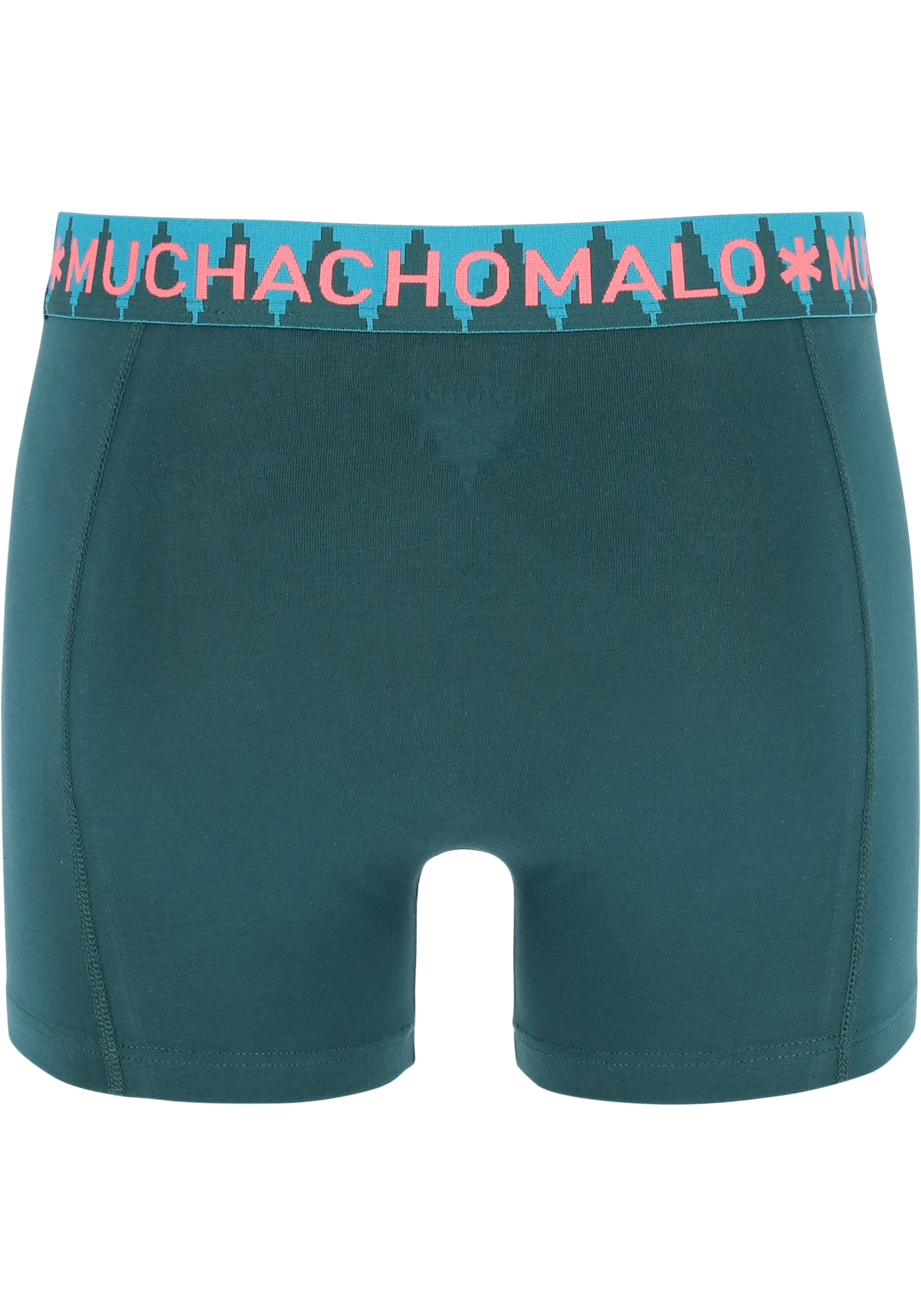 Muchachomalo heren boxershorts (3-pack), heren boxers normale lengte Solid, groen, rood, grijs