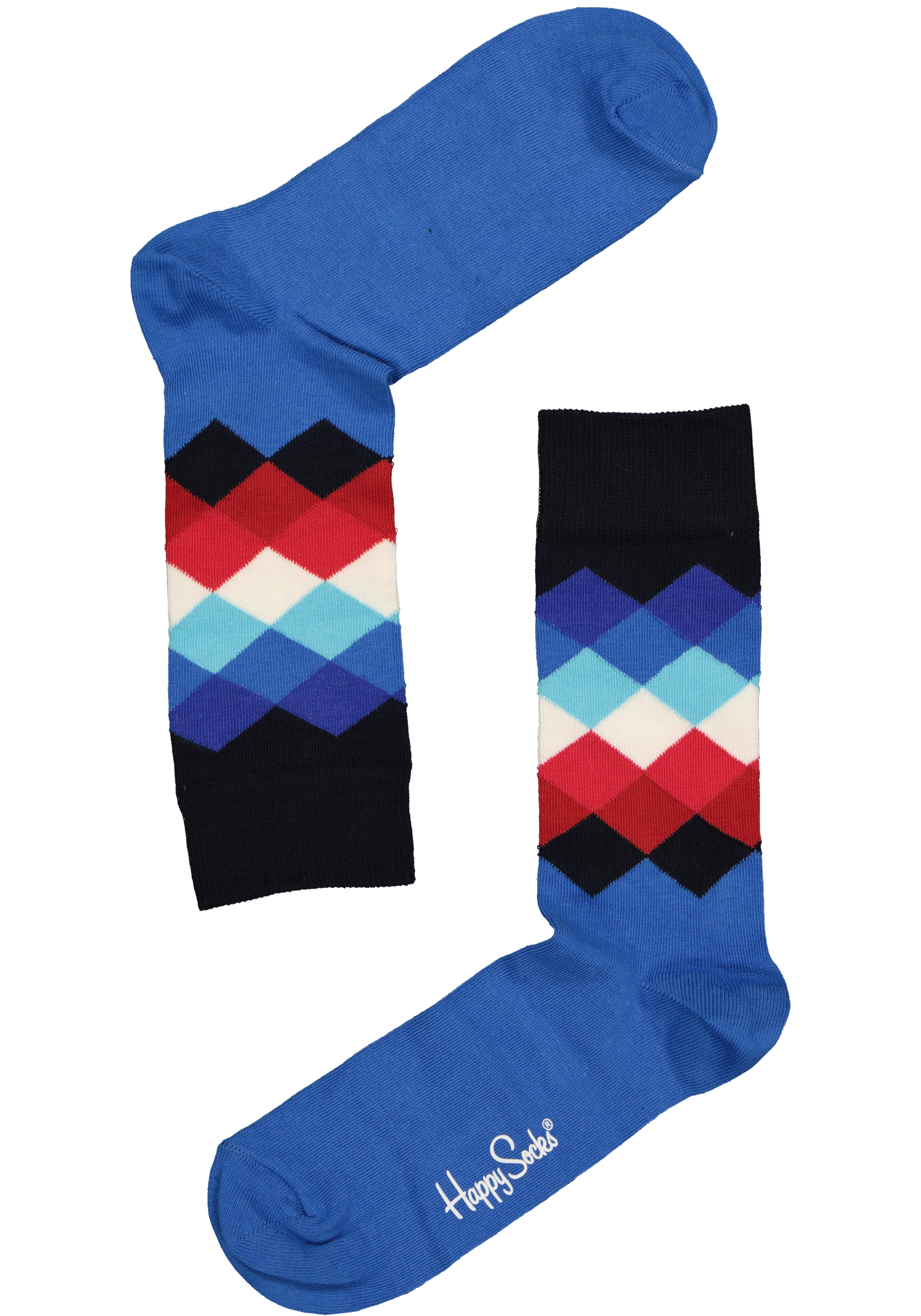 Happy Socks, Navy Gift Box in rood-wit-blauw