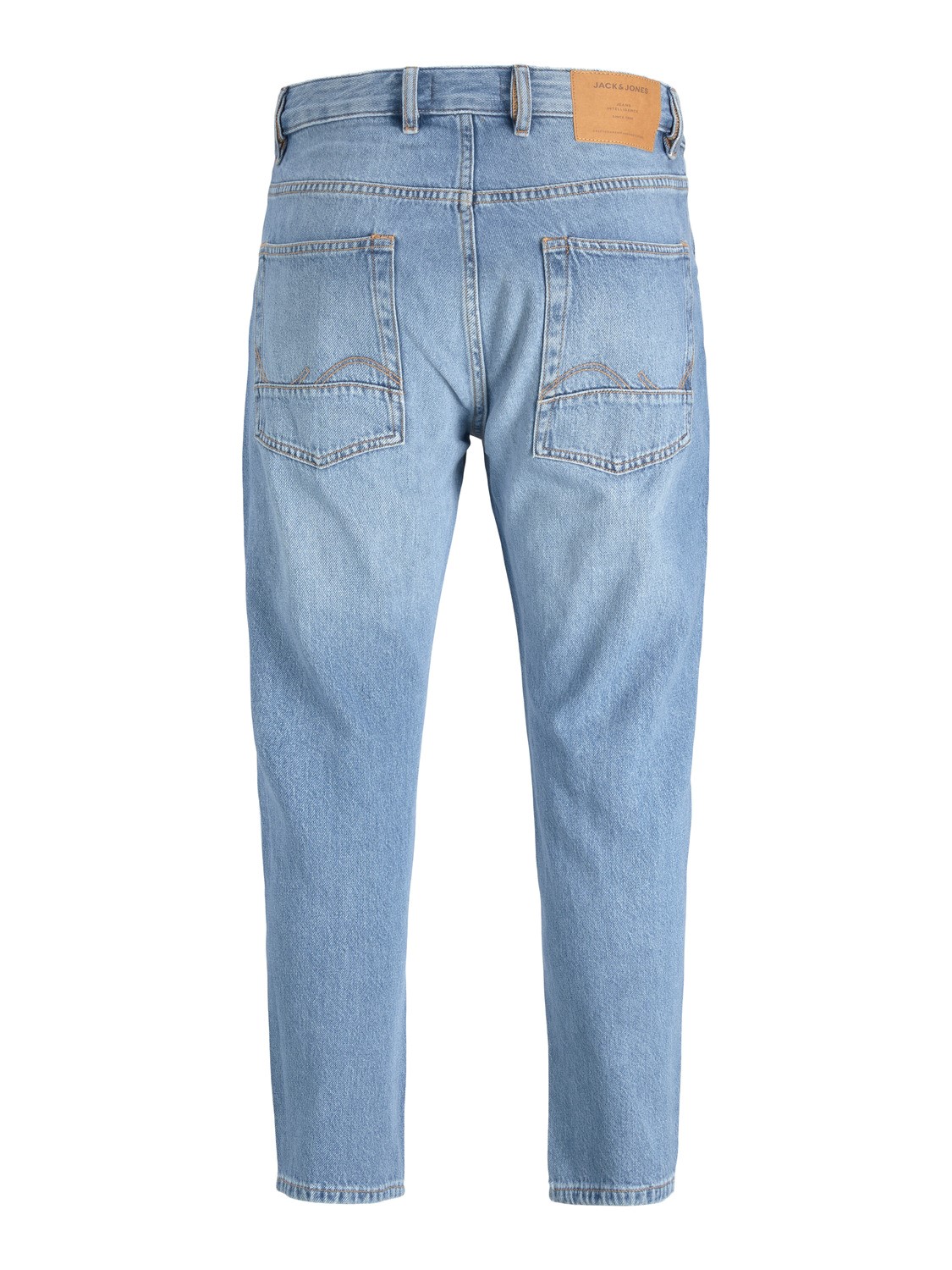 JACK & JONES Frank Original Cropped loose fit, heren jeans, denimblauw