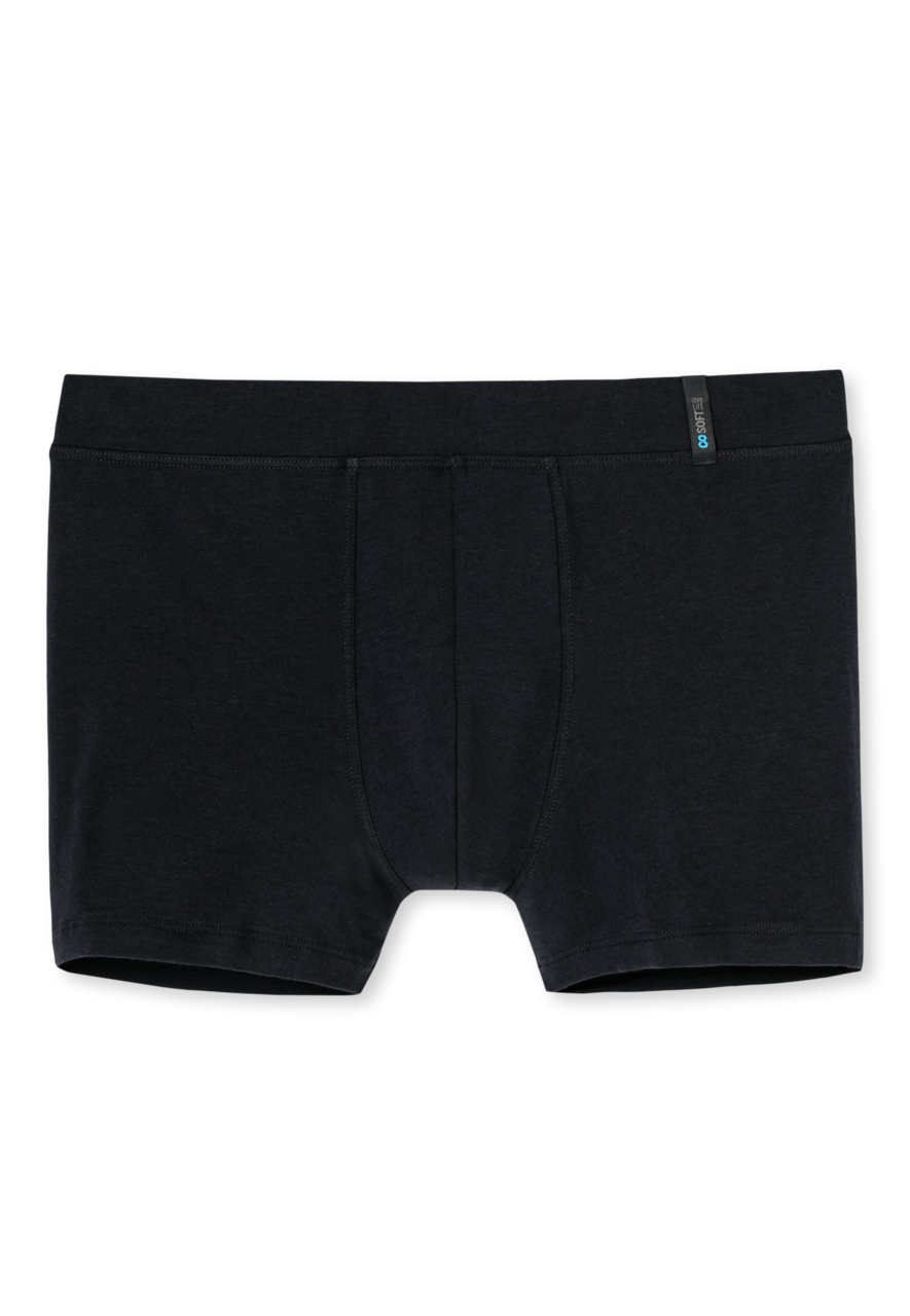 SCHIESSER Long Life Soft boxer (1-pack), heren short blauwzwart