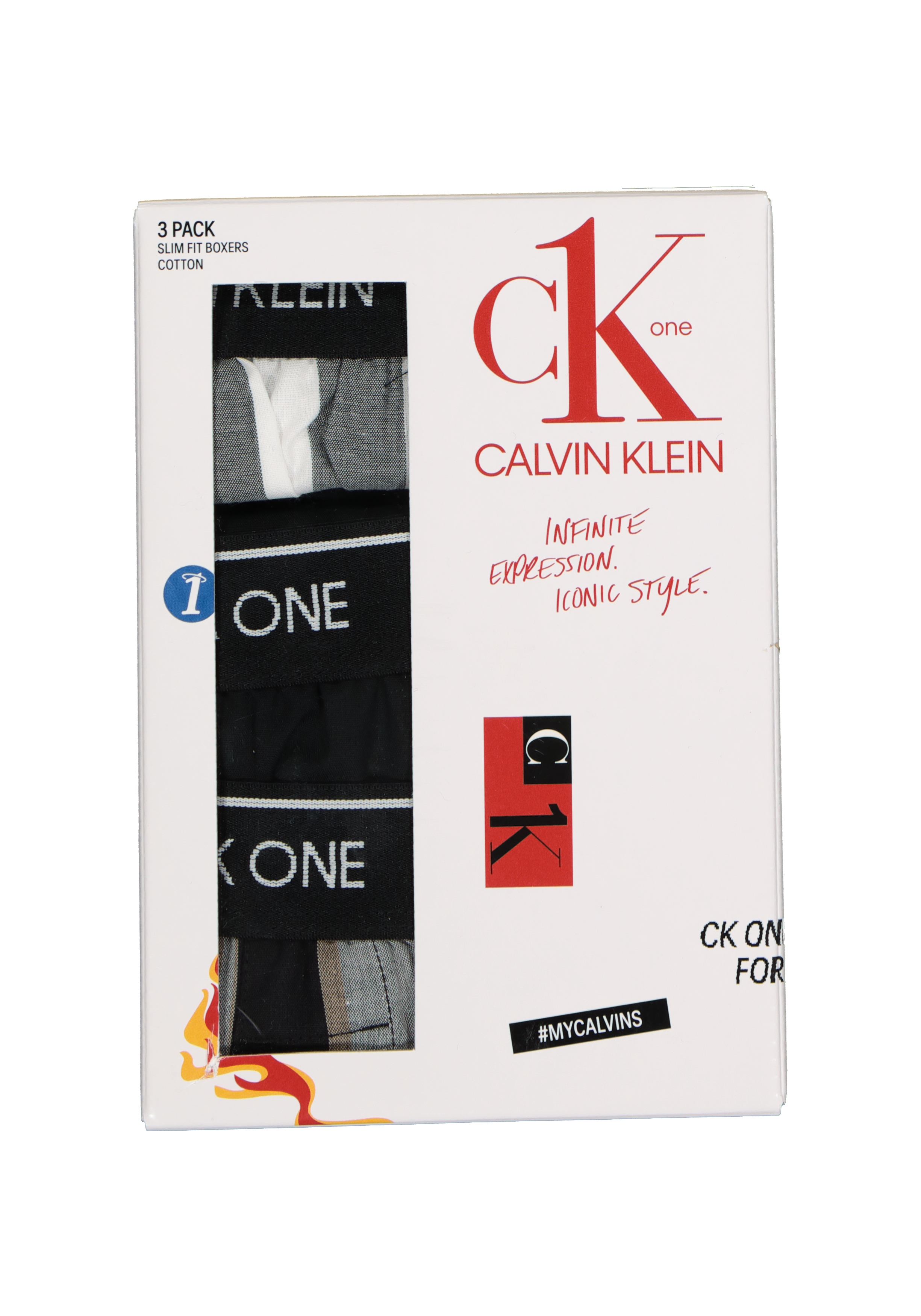 Calvin Klein Woven Boxers Slim Fit (3-pack), wijde boxers katoen, zwart en geruit
